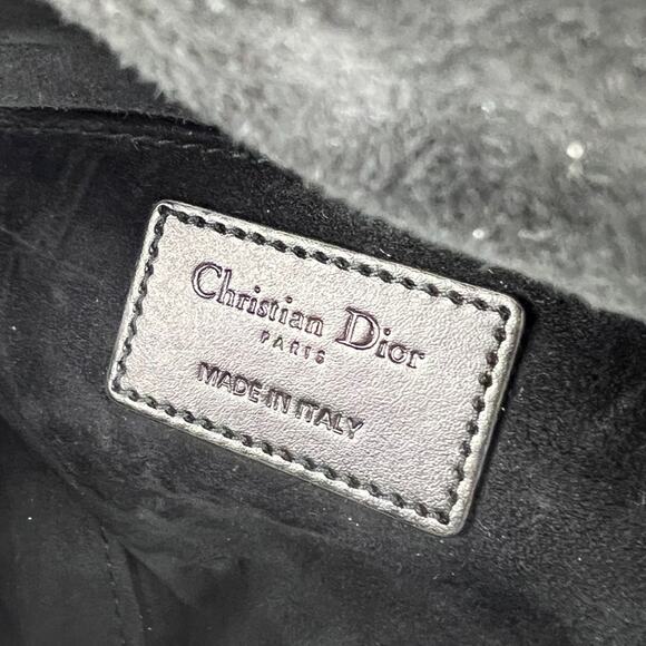 Dior My ABCDior Lady Dior Bag Diamond Motif Cannage Calfskin Small - Black - Picture 14 of 16